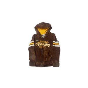 Vintage Acid Wash Pittsburgh Penguins Zip Up Hoodie, Adult Women's Medium